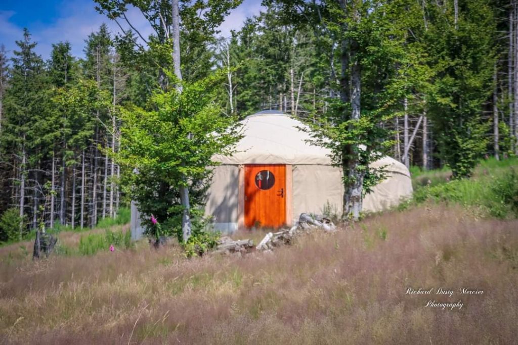 Yourte pour gîte, hébergement insolite en montagne au hohwald