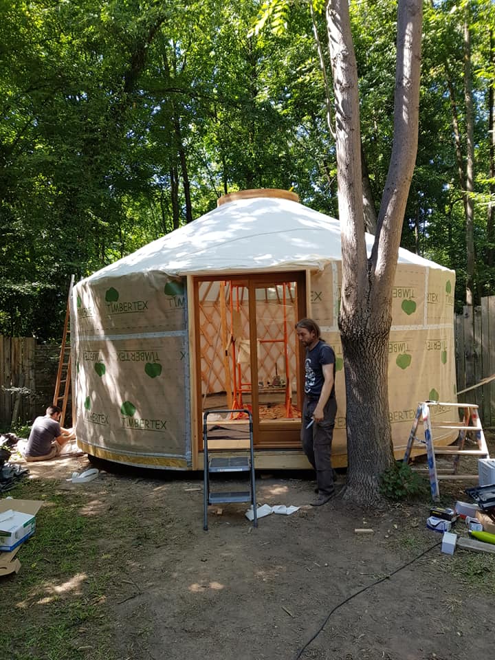 frein vapeur sur yourte