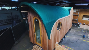 Confection de toile de tiny house